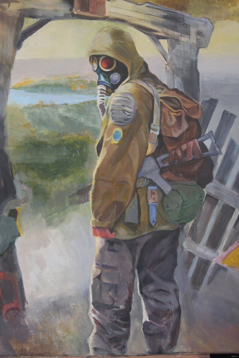 Сталкер 2 арт МОНОЛИТОВЕЦ