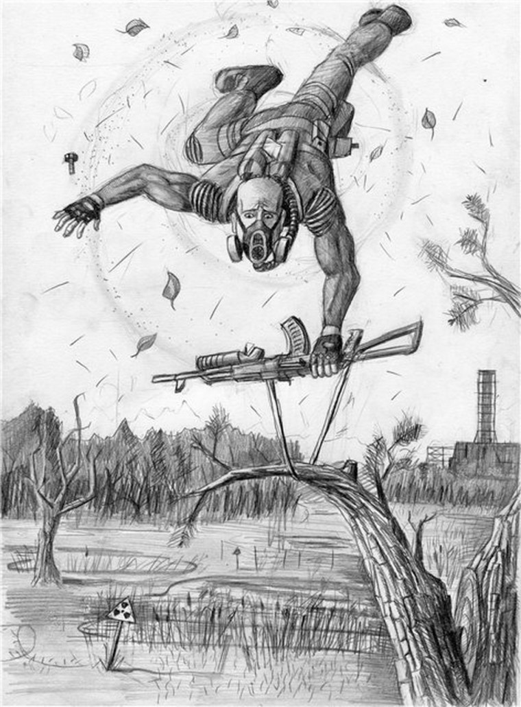 Псевдогигант сталкер рисунок