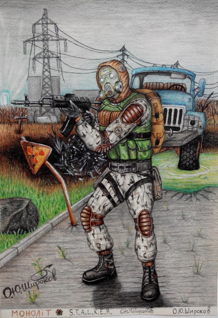 Концепт арт сталкер тень Чернобыля