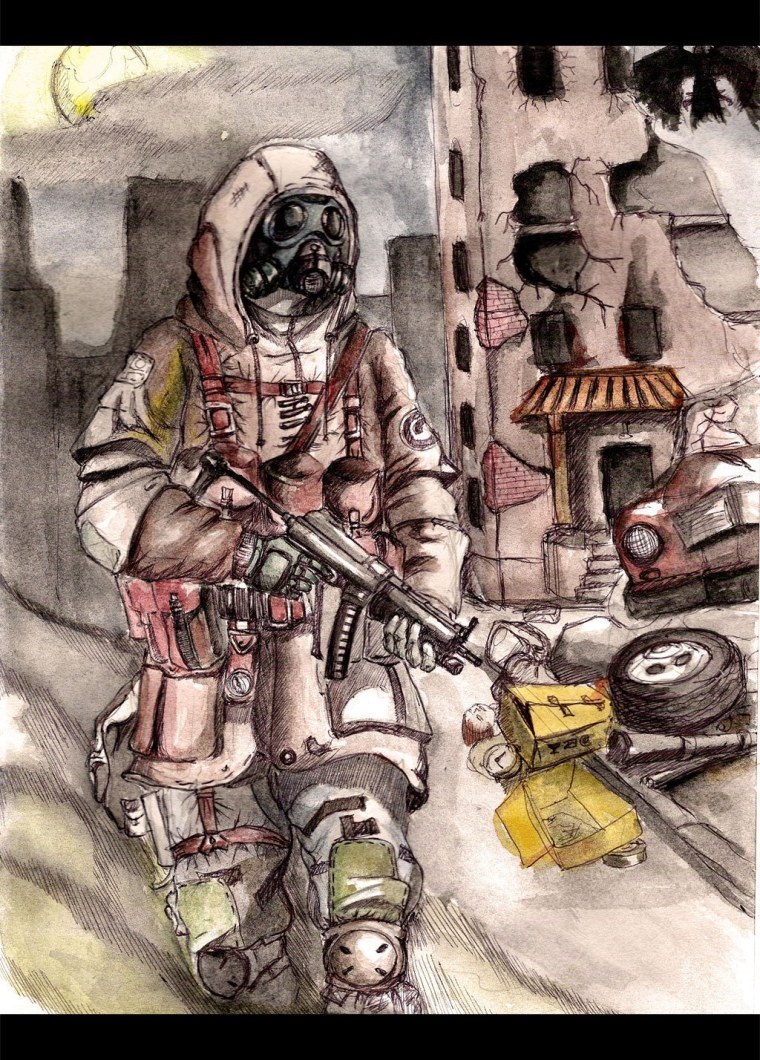 Сталкер МОНОЛИТОВЕЦ рисунок