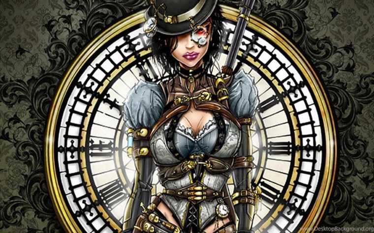 Стимпанк леди арт