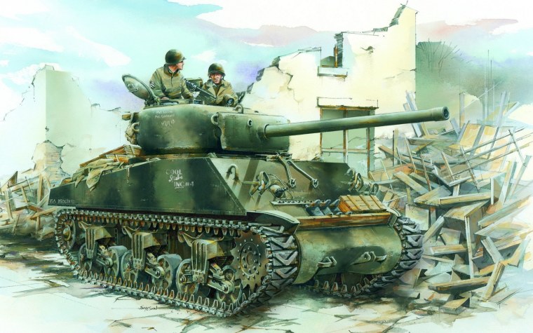 M4a3 76w Шерман арт