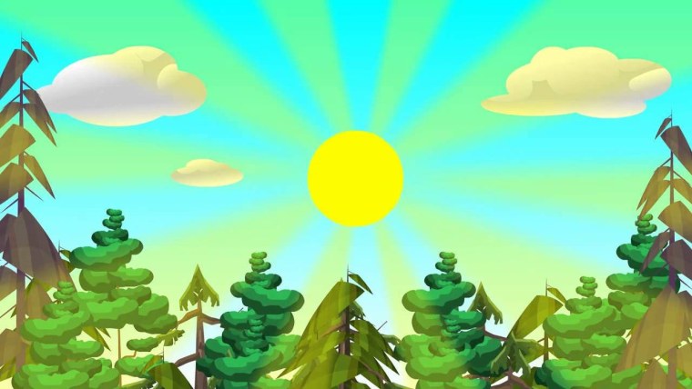 Лес из мультфильма Маша и медведь