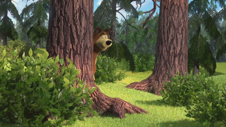 Маша и медведь фон