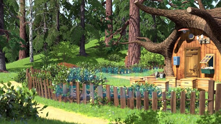 Дом Маши из мультика Маша и медведь