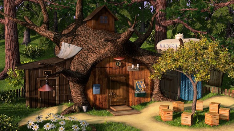 Маша и медведь домик