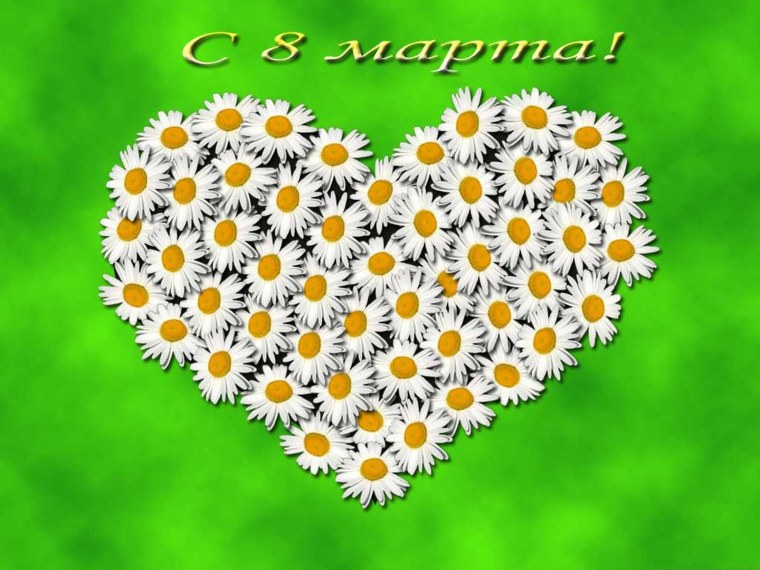 С 8 марта ромашки