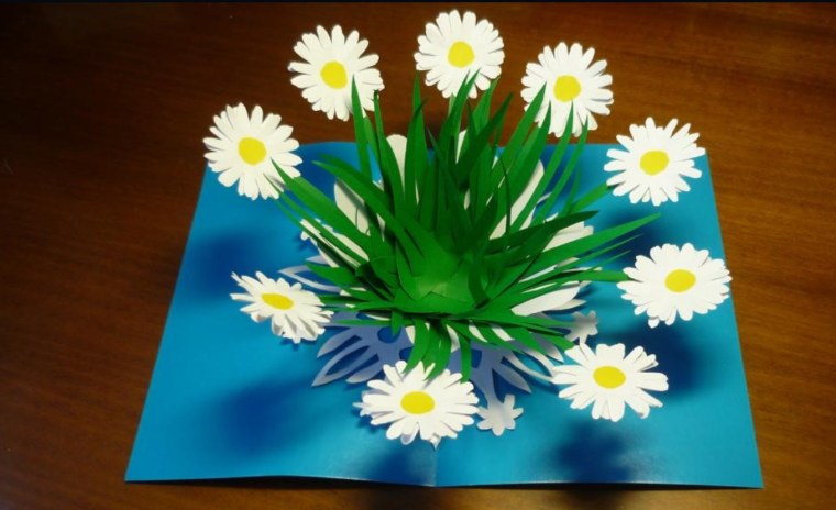 Аппликация Ромашка объемная