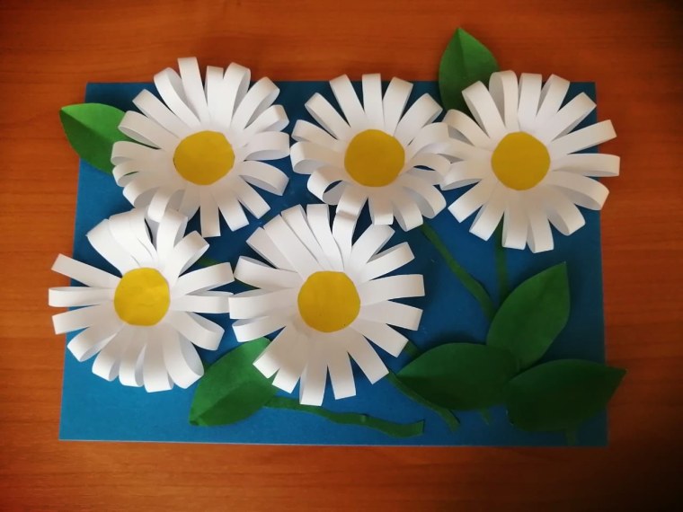 Аппликация Ромашка объемная