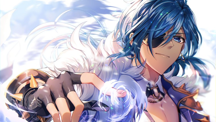 Кэйа Геншин арт