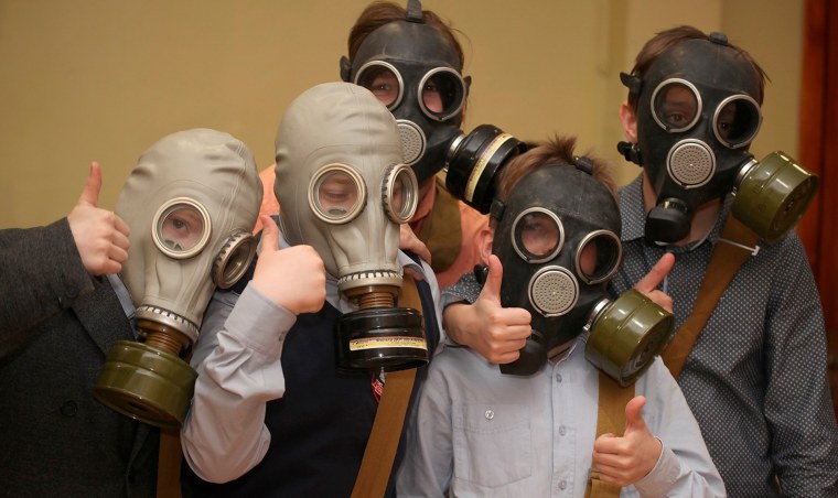 Детский противогаз Микки Маус