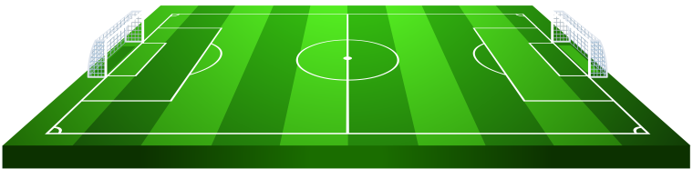 Футбольное поле с боку