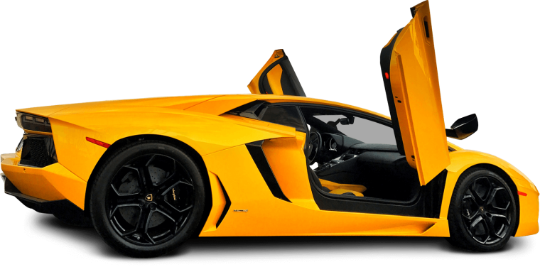 Ламборгини желтая без фона