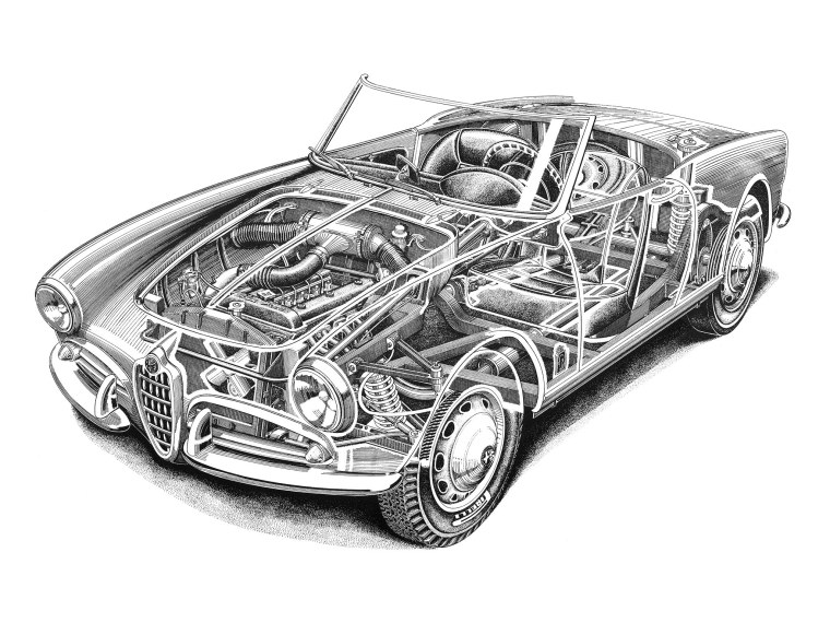 Чертеж автомобиля