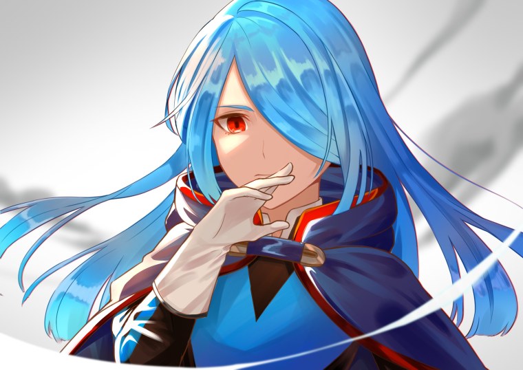 Аниме с голубыми волосами