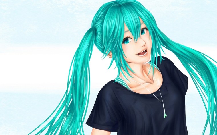 Аниме Мику Хатсуне волосы
