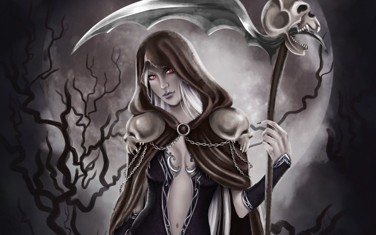 Девушка смерть арт