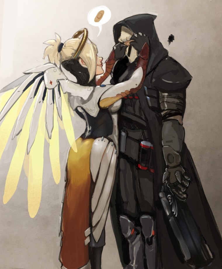 Овервотч мёрси и Жнец