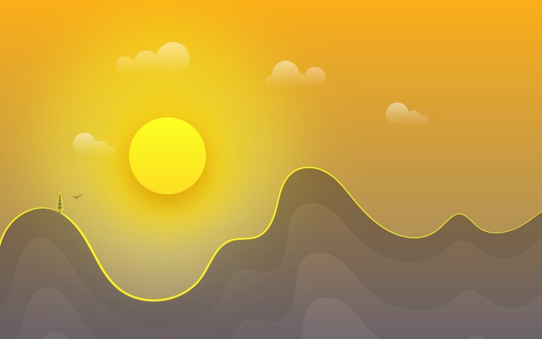 Обои солнце Минимализм