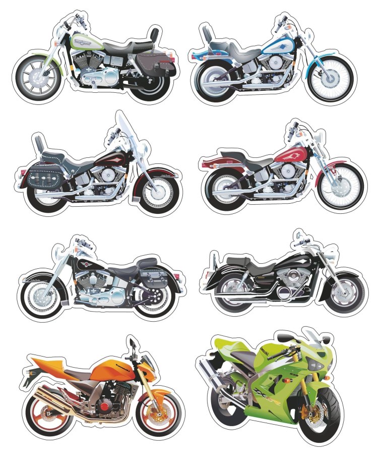 Мотоцикл для печати на вафельной бумаге