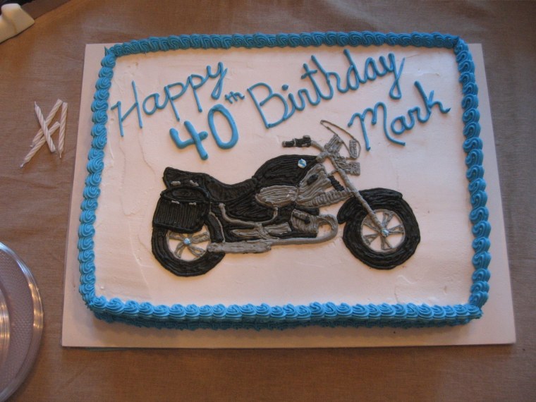 Торт мотоцикл из крема