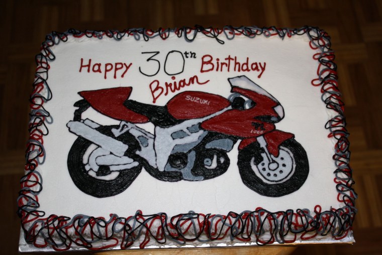 Торт с мотоциклом Suzuki