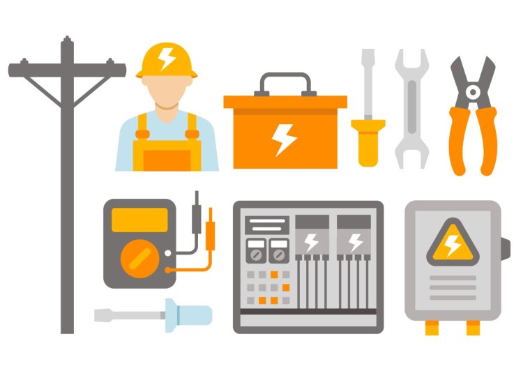 Электрик значок