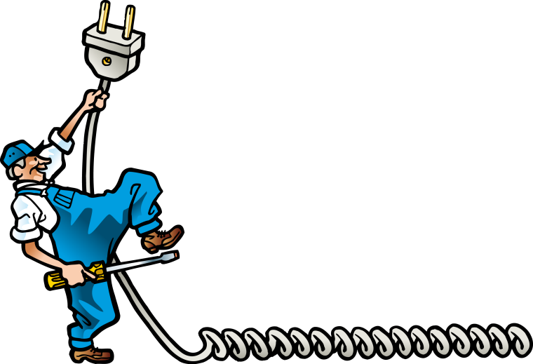 Электрик на столбе