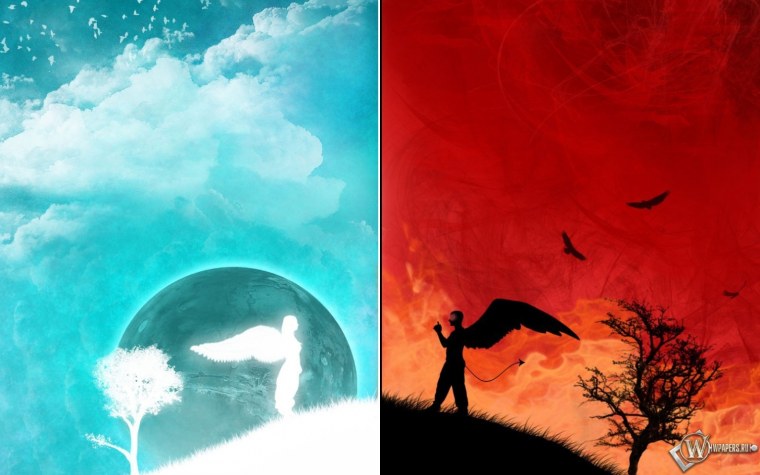 Рай и ад на одной картинке