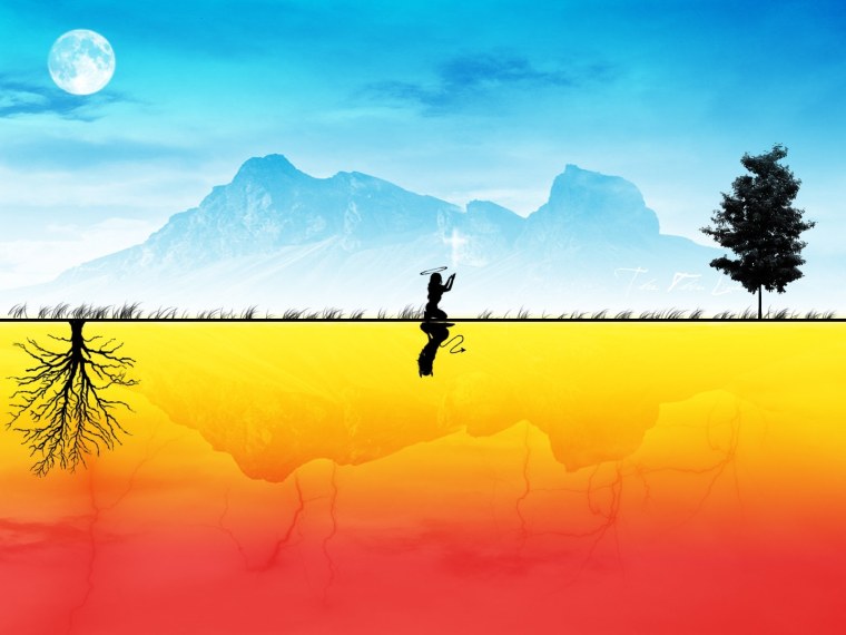 Человек на горе