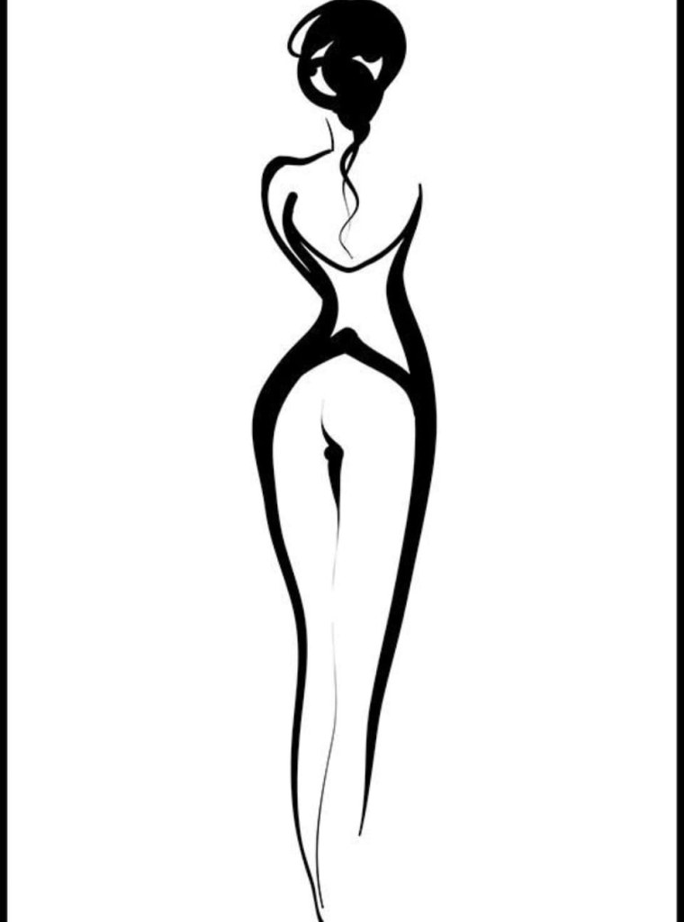 Черно белая Графика человек