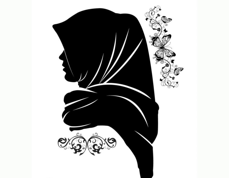 Силуэт девушки в шляпе