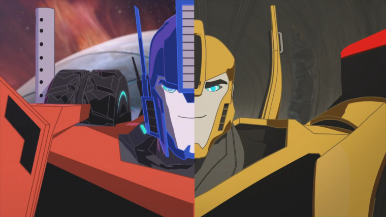 Оптимус Прайм трансформеры с Сентинел Прайм