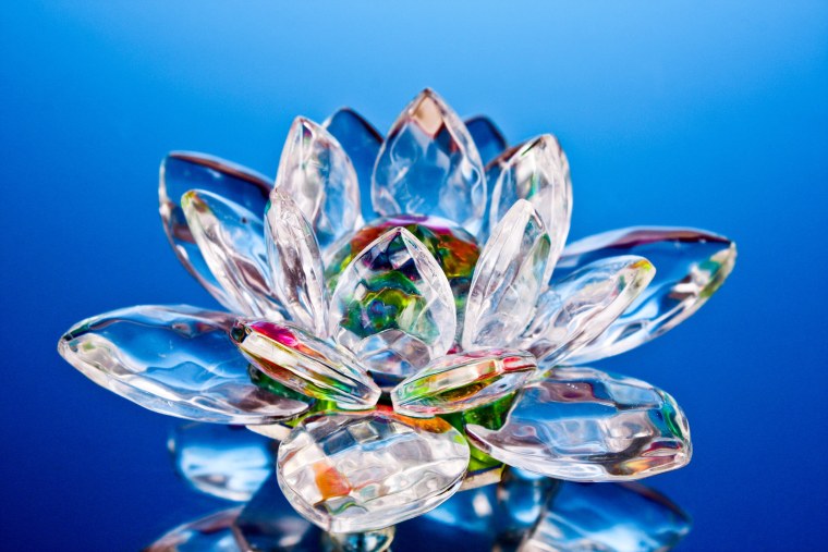 Хрустальный подсвечник Лотос