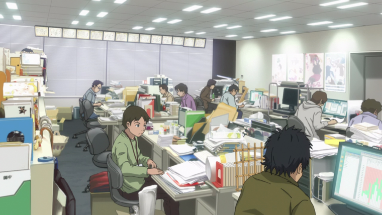 Аниме офисный работник