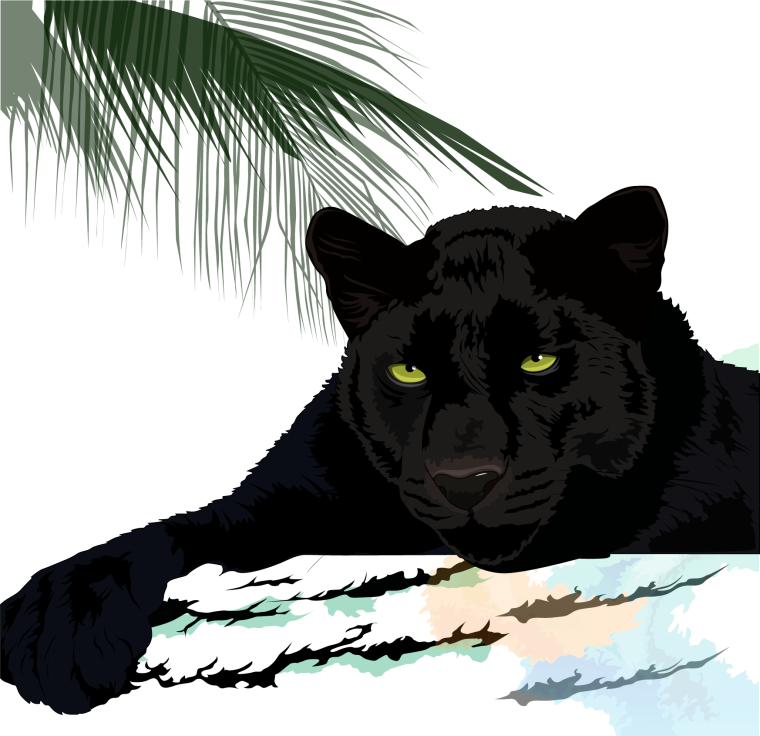 Силуэт пантеры
