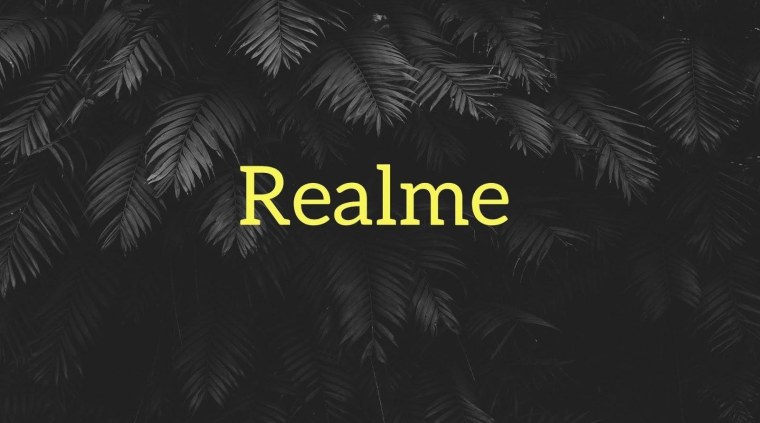 Обои с логотипом Realme