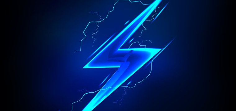 Красивый знак электричества