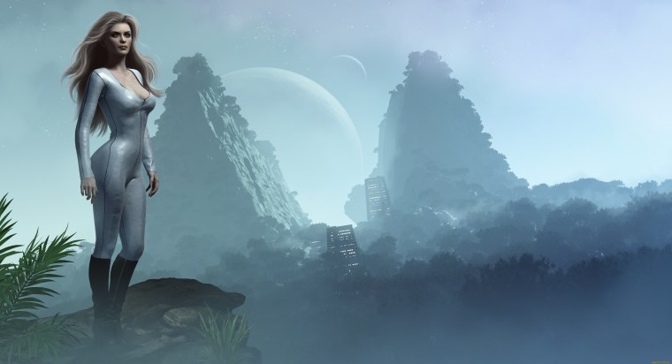 Фэнтези пейзажи девушки