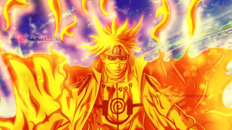 Минато Намикадзе в режиме Девятихвостого