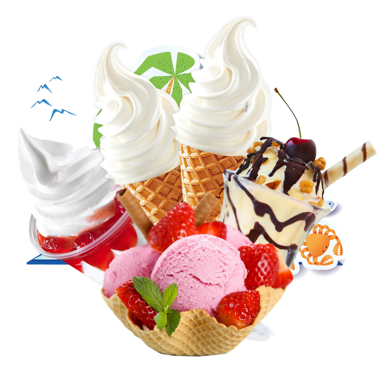 Мягкое мороженое в рожке