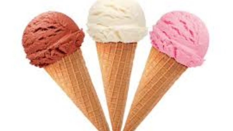 Шарик мороженого в рожке