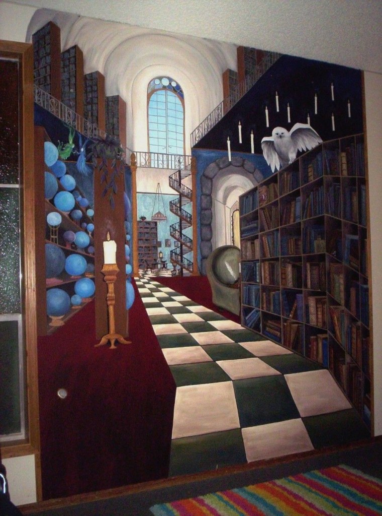 Спальня роспись стен Гарри Поттер