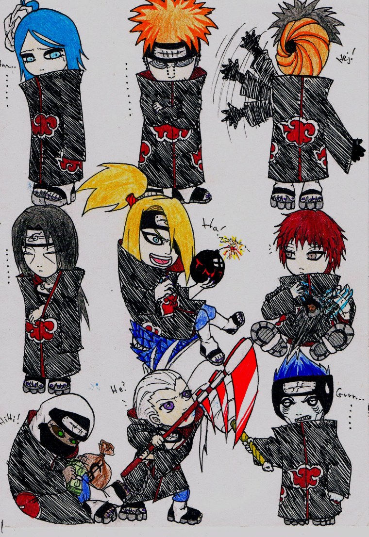 Аниме Наруто Чиби Акацуки