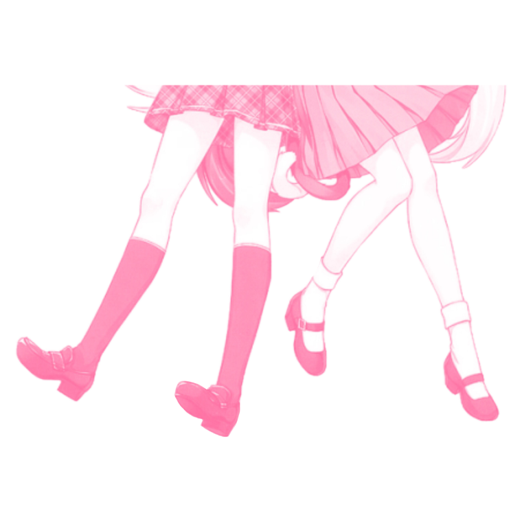 Девочка в розовой юбке арт