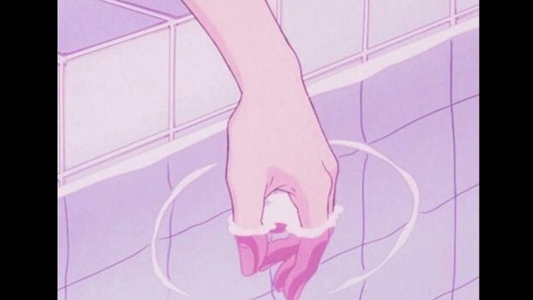 Эстетика розового цвета аниме