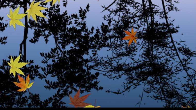 Заставка падающие листья