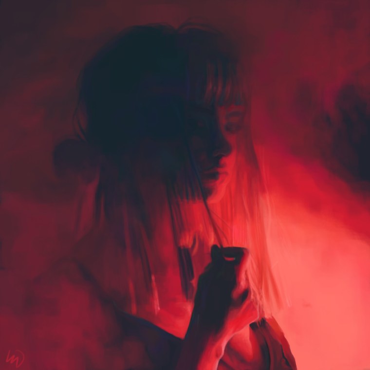 Эстетика красного девушка