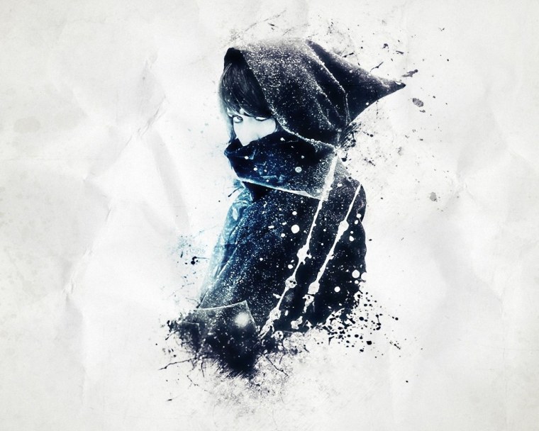 Одинокий человек у моря