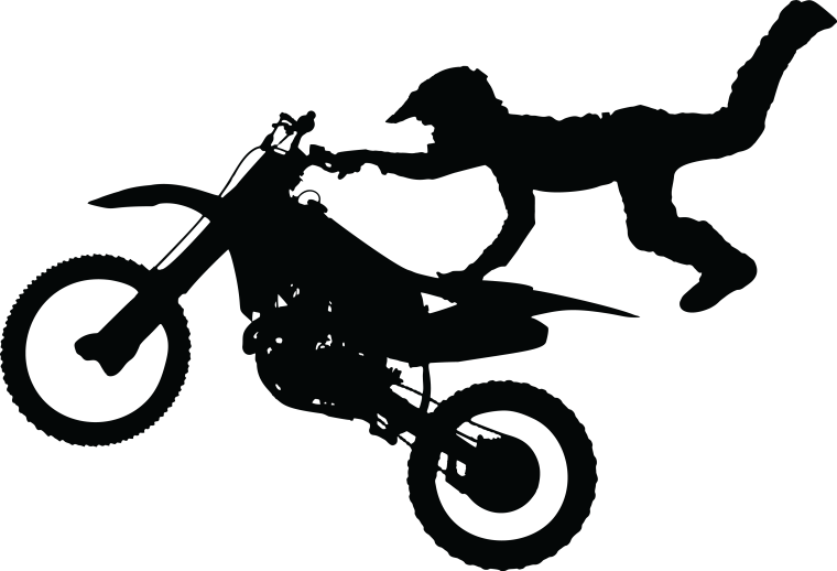 Мотокроссный мотоцикл вектор